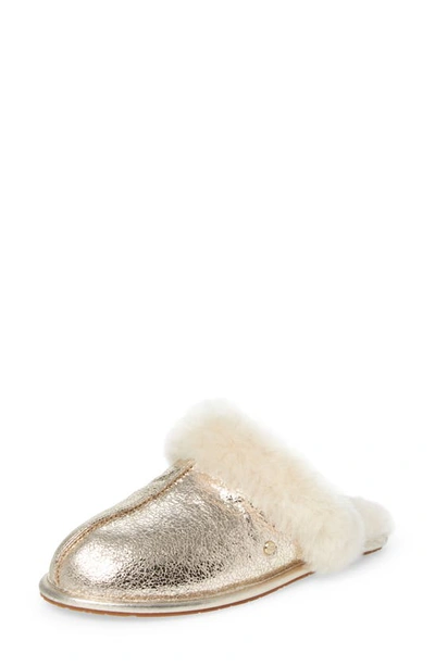 Ugg (r) Scuffette Ii Slipper In Soft Gold Metallic Sparkle