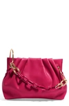 House Of Want Chill Vegan Leather Frame Clutch In Magenta