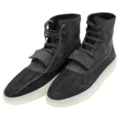 Fear Of God Off Black Duckboot Sneakers In Grey