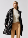 STAND STUDIO MAXIM FAUX LEATHER PUFFER JACKET