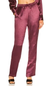 Rag & Bone Elias Satin-finish Track Pants In Wine