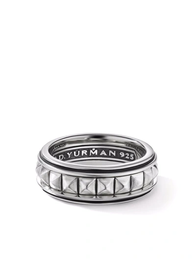 David Yurman Sterling Silver 8mm Pyramid Stud Ring
