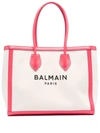 Balmain B-army Shopper 42 Bag In Neutrals