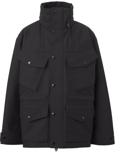 Burberry Detachable-gilet Padded Down Jacket In Black