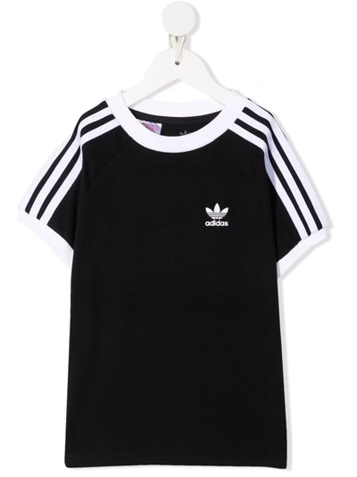 Adidas Originals Kids' Logo Print T-shirt In Black