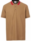 Burberry Brown Polo Shirts Men In Neutral