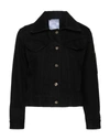 Patou Wool And Cotton-blend Jacket In Black