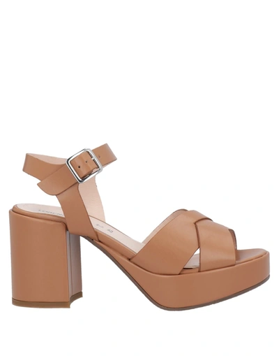 Lorenzo Mari Sandals In Tan