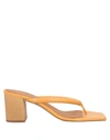 Eqüitare Toe Strap Sandals In Orange