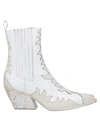 Elena Iachi Ankle Boots In White