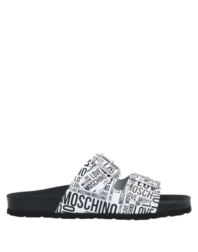 Love Moschino Sandals In White