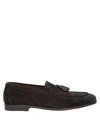 Doucal's Mocassino In Suede Marrone In Brown