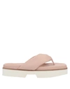 Eqüitare Toe Strap Sandals In Pink