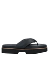 Eqüitare Toe Strap Sandals In Black