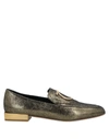 Ferragamo Woman Loafers Gold Size 10.5 Lambskin In Gold