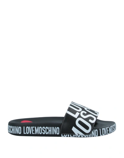 Love Moschino Sandals In Black