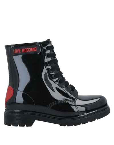 Love Moschino Ankle Boots In Black