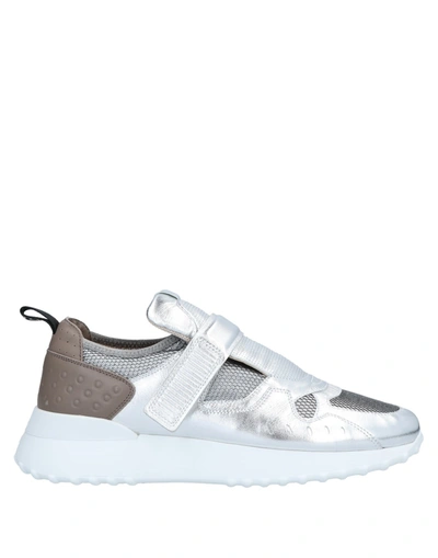 Tod's Sneakers In Silver