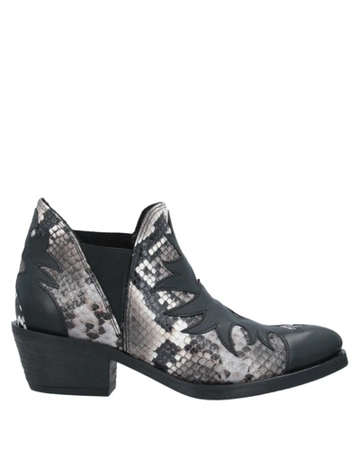 Fabbrica Dei Colli Ankle Boots In Black