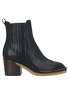 Tod's Ankle Boots In Leather In Black