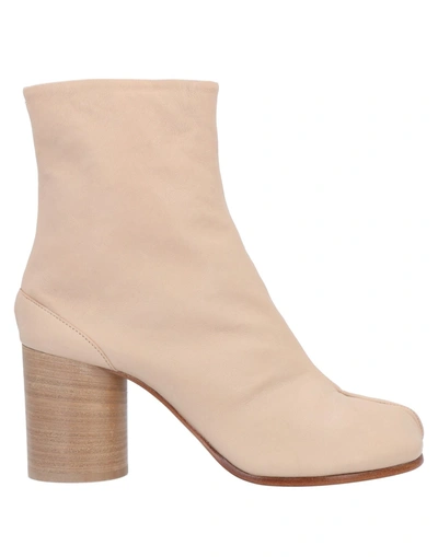 Maison Margiela Ankle Boots In Sand