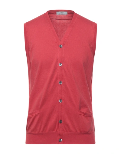 Alpha Studio Cardigans In Red