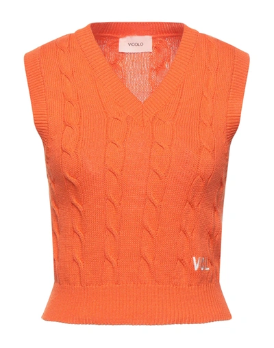 Vicolo Sweaters In Orange