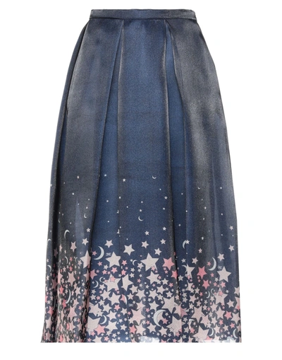 Elisabetta Franchi Midi Skirts In Blue