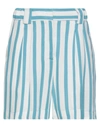 Soallure Shorts & Bermuda Shorts In Turquoise