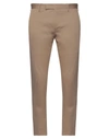Pt Torino Man Pants Khaki Size 28 Cotton, Elastane In Beige
