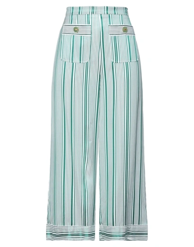 Elisabetta Franchi Pants In Emerald Green