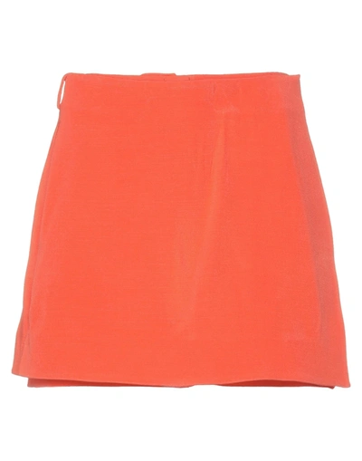 Valentino Mini Skirts In Orange
