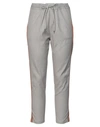 BARBA NAPOLI BARBA NAPOLI WOMAN PANTS GREY SIZE 28 COTTON, LINEN, ELASTANE,13661772XR 6