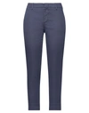 Pt Torino Woman Pants Midnight Blue Size 6 Cotton, Lyocell, Elastane