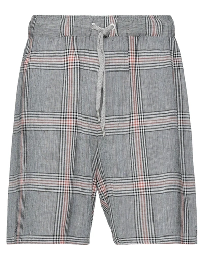 Obvious Basic Man Shorts & Bermuda Shorts Grey Size 30 Viscose, Cotton