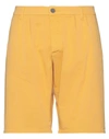 2 Men Man Shorts & Bermuda Shorts Marigold Size 30 Cotton, Elastane In Yellow