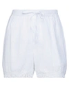 Tpn Woman Shorts & Bermuda Shorts White Size S Cotton