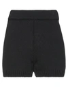 Vicolo Woman Shorts & Bermuda Shorts Black Size Onesize Viscose, Polyester In Black