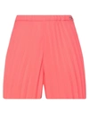 Cristinaeffe Woman Shorts & Bermuda Shorts Coral Size 8 Polyester In Red