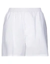 Philosophy Di Lorenzo Serafini Woman Shorts & Bermuda Shorts Ivory Size 8 Cotton In White