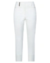 Peserico Woman Pants White Size 10 Cotton, Elastane