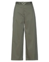 Patrizia Pepe Cropped Pants In Military Green