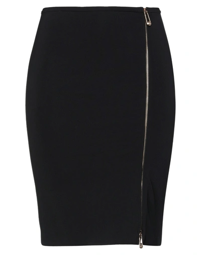Versace Midi Skirts In Black