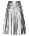 Golden Goose Midi Skirts In Silver