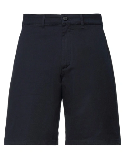 Department 5 Man Shorts & Bermuda Shorts Midnight Blue Size 32 Cotton, Elastane