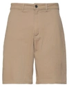 Department Five Basic Gabardine Bermuda Shorts In Beige