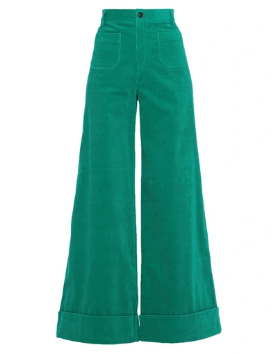 Roberto Collina Pants In Emerald Green