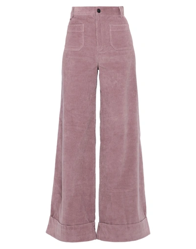 Roberto Collina Pants In Pastel Pink