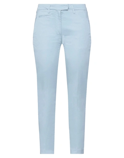 DONDUP DONDUP WOMAN PANTS SKY BLUE SIZE 26 COTTON, ELASTANE,13518208BV 7