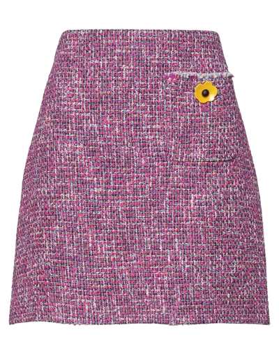 Ottod'ame Mini Skirts In Fuchsia